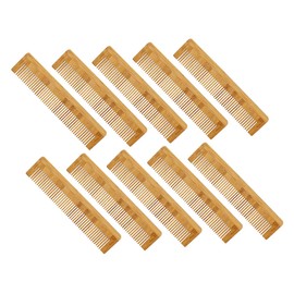 OATIPHO 10pcs Portable Bamboo Hair Combs Detangling Grooming Combs for Women Fine Tooth Design for Daily Use Travel Versatile Hair Beard Styling Tools