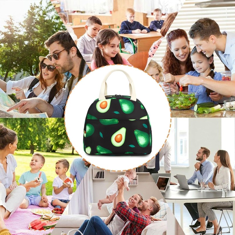 Lunch Bag for Girls Women, Reusable Insulated Lunch Tote Lunch