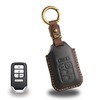 Leather Key Fob Cover with Keychain Compatible with 2016-2022 Honda