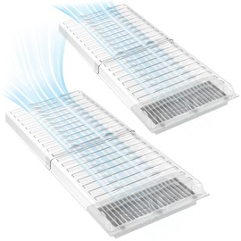 Air Vent Extender for Under Furniture, Floor Vent Deflector for Floor Register Up to 13" Wide, Extends from 17"-33", ac Vent Deflector