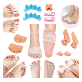 Kit De 24 Pares Corrector Protector De Juanetes Y Separador De Dedos En Garra Vmimv