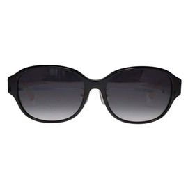 Furla SFU849J 700P 55 Women's Sunglasses, Frame Color: Shiny Black; Lens Color: Polarized Gray Grade