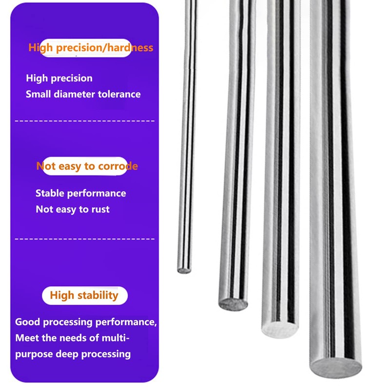 MACHSWON 5 Pcs 304 Stainless Steel Round Rod 4mmx300mm Solid