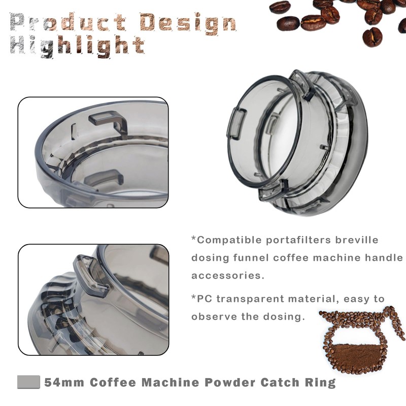 Dosing Ring 54 mm Coffee Machines Dosing Funnel, Espresso Dosing
