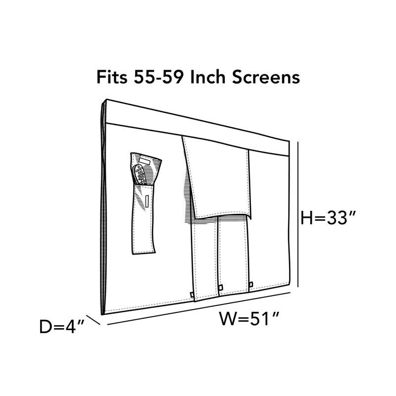 Covermates Outdoor Full TV Cover – Various Sizes, Durable Polyester,
