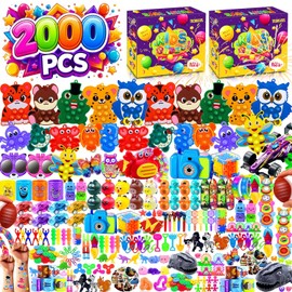 2000 PCS Party Favors for Kids,Bulk Fidget Toys,Goodie Bags Stuffers, Treasure Box Toy for Classroom Prizes, Birthday Gifts, Stocking Pinata Filler Stuffers