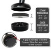 Forever Glides Wrought Iron Patio Furniture Feet Cap Glides and
