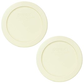 Pyrex 7200-PC 2-Cup Sour Cream Replacement Food Storage Lid Covers (2-Pack) Made in the USA