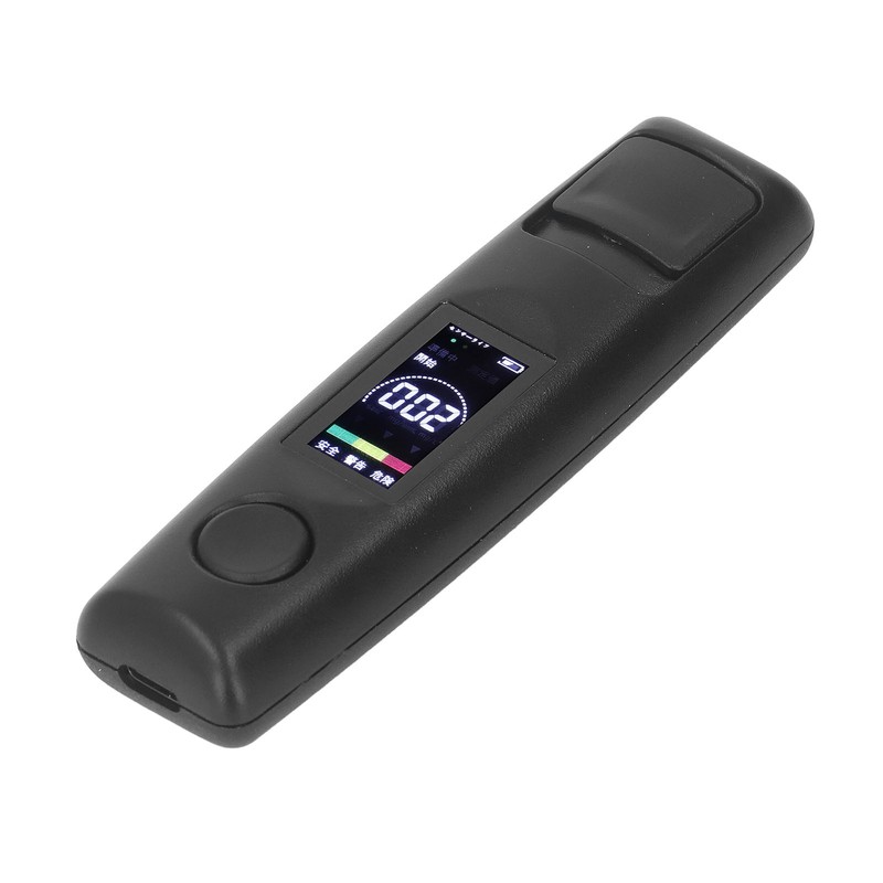 Black Portable Breathalyzer Professional Noncontact High Accuracy Alcohol Tester Rechargeable