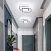 CANEOE Square Hallway Ceiling Light Fixtures,6000K Cool White Modern Flush