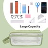 BARUHARI Large Capacity Pen Bag, Organizer, Multiple Compartments, Water Resistant,
