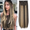 [NEW IN] Vigorous Clip in Hair Extensions Long Wavy Synthetic
