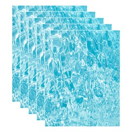 CPJJ 5 Sheets Atlantic Ocean Water Effect Wavy Stream Model Miniature Lake River Stream Diorama Landscape Landscape DIY, a
