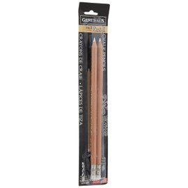 General Pencil 2 Piece Multi-Pastel Chalk Pencils, White