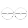 Unbranded Chrome Front Speaker Trim Ring Cover For Harley Electra