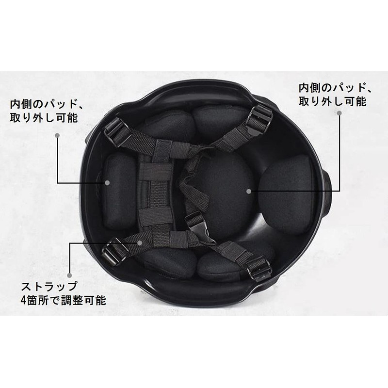 Ansimple Tactical Helmet, Airsoft Helmet, Cosplay Helmet, Survival Game, Equipment,