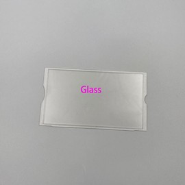 Glass Plastic Lens Mirror Cover Replacment for PSP 2000 PSP 3000 Screen Front Lens Protector Cover Lens/Clear (Glass)