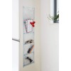 Saki Wall Pocket Clear Size: 7.9 x 33.5 inches (20