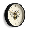 JONES CLOCKS Bee Wall Clock Small Modern Clock with Honey