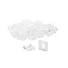 25 Pack Acrylic Keyhole Attachments 3/8" Clear Hanging Hardware for