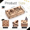 Geelin 3 Pcs Graduation Wooden Money Box Graduation Cash Gift