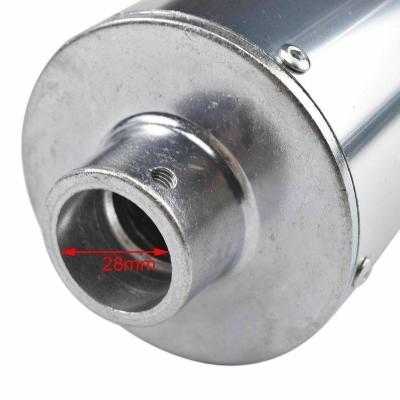 TDR 28mm Red Exhaust Muffler for 50cc 70cc 90cc 110cc