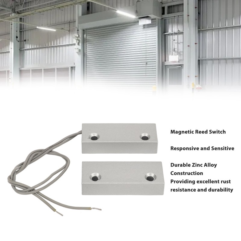 10W Magnetic Reed Switch Zinc Alloy Responsive NC Door Window
