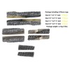 HMB 8 Small Pieces Wood-Like Decorative Ceramic Fireplace Logs for