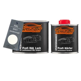 TRISTARcolor RAL 9001 Cream White Semi-Matt 2K Car Paint 0.75 Litres / 750 ml Tin Including Hardener