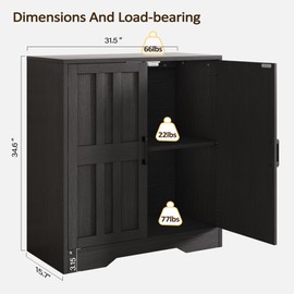 Sideboard Buffet Cabinet, Modern Farmhouse Kitchen Storage Cabinet, Small Modular Accent Cabinet Coffee Station Bar Media Console Table Credenza for Kitchen Dining Room, Living Room Entryway Hallway