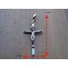 925 Sterling Silver Cross Pendant INRI Jesus Christ Crucifix Religious