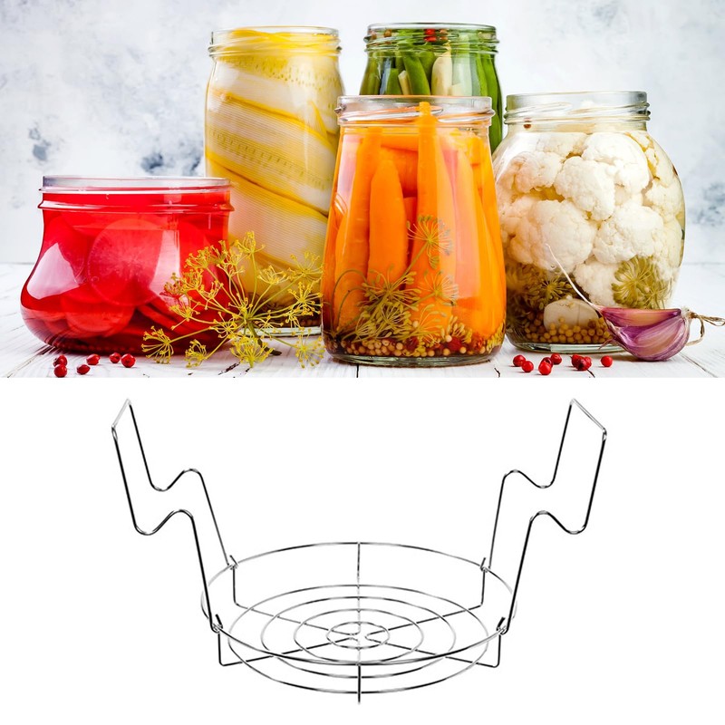 Canner Rack Stainless Steel, Holds 8 Pint or 7 Quart