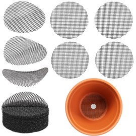 ZNBSIXP 100-Pack 2-Inch Round Plant Pot Mesh Hole,Durable & Reusable Flower Pots Hole Mesh Pad,Soil Screen for Pots,Screen for Planter Pot,Prevents Soil from Flowing Away