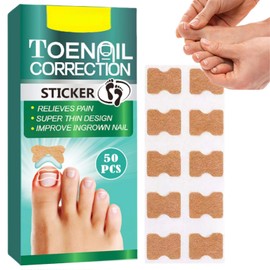 50pcs Ingrown Toenail Correction Patch,Nail Correction Sticker,Ingrown Toenail Sticker Patch,Ingrown Toenail Treatment,Ingrown Toenail Corrector Tool,Nail Correction Patches,Painless Toe Nail Stickers