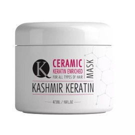 Kashmir Keratin hair mask Ceramic Mask For All Types of Hair 16 fl.oz/473 ml