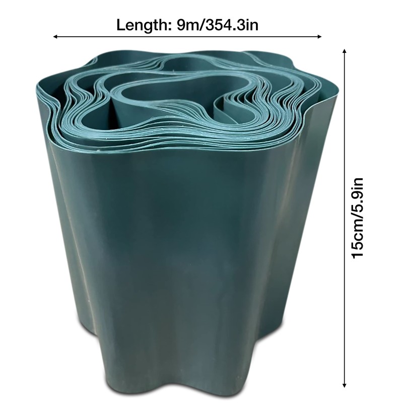 Enhance Your Garden Design with 9 Metres, Green Flexible Plastic