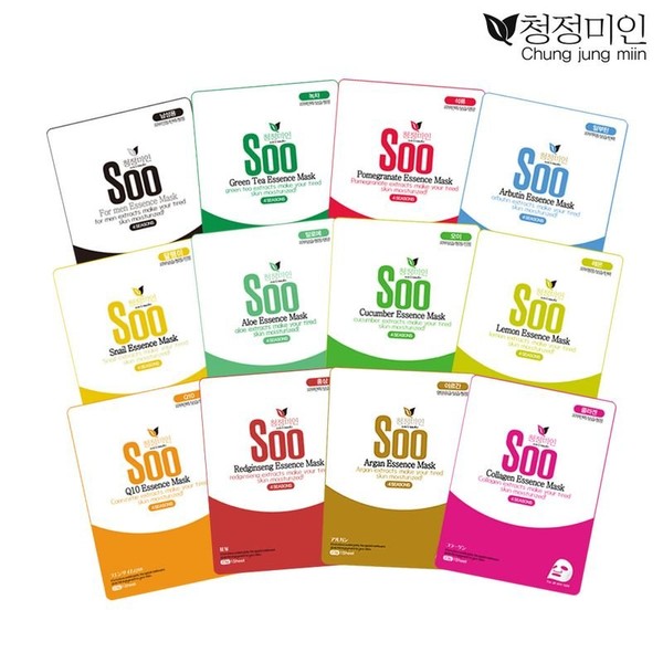 Clean Beauty [Clean Beauty] Essence mask pack 10 sheets, 12 types to choose, collagen 10 sheets