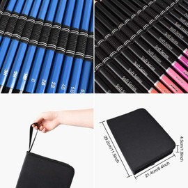 SANMONK Pencils Set, 71 Pieces Pencils, Sketching and Drawing, Colouring Pencil Set with Graphite Charcoal Pencils, SticksKit Bag, Suitable for Students, Teachers, Beginners
