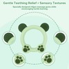 Meartchy 3 Pack Baby Teether, Bear-Shaped Silicone Teething Toys for