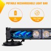Nilight 12LED Wireless Blue Strobe Light 14" Magnetic Mount 12V