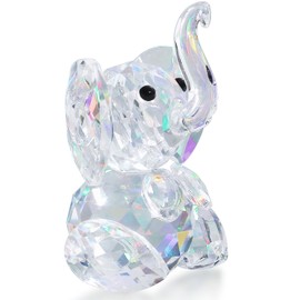 AWARDSEN Crystal Elephant Ornament Elephant Gifts for Women Crystal Ornaments Elephant Statue Glass Animals Cute Decor Crystal Gifts