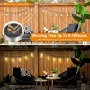 12Pack Hanging Outdoor Solar Lights - Decorative Cracked Glass LED
