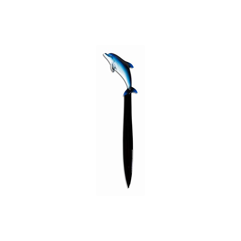 LX Hand Painted Blue Dolphin Letter Opener