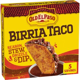 Old El Paso Birria Taco Kit with Seasoning, Sauce and Soft Tortillas, Easy Meal Prep, Makes 10 Tacos, 12.1 oz