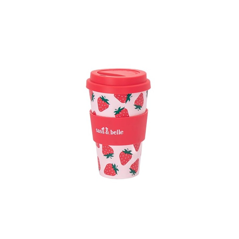 Sass & Belle Strawberry Travel Coffee Cup