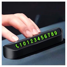(Pulijuli 1) Push-type luminous parking number plate for glowing parked vehicles / (풀리줄리1) 푸쉬형 야광 주차번호판 축광 주정차 차량