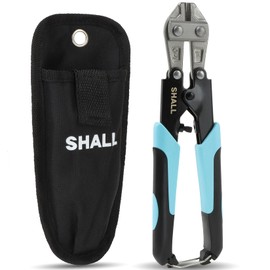 SHALL Bolt Clipper Wire Cutter Bolt Cutter 210mm/8" Heavy Duty Wire Cutter, CR-V Steel Bolt, Ergonomic Handle, Belt Bag Included