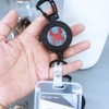 Retractable Keychain, Heavy Duty Carabiner Badge Holder, Tactical ID Badge