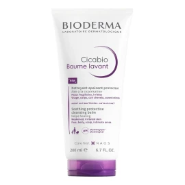 🧴✨ Bioderma Cicabio Baume Lavant | Limpieza y Reparación para Piel Sensible – 200 ml 💧🌸