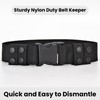 6 Pcs Tactical Nylon Duty Belt Keepers with Double Snaps,